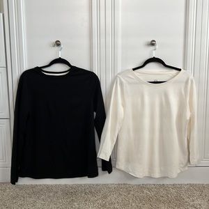 Set of two Isaac Mizrahi 3/4 length T-Shirts NWOT